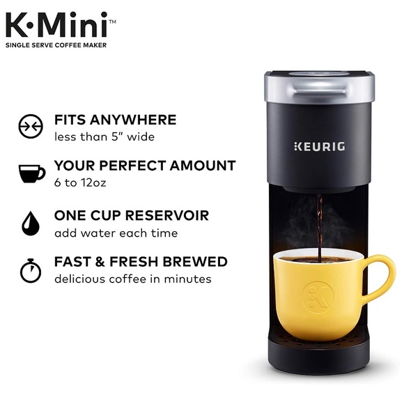 Keurig K-mini coffee pot. Single Brew. Black